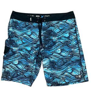Men's Salt Life SLX-QD Vapor‎ Stretch 10" Board Shorts Swim Bathing Suit Size 36